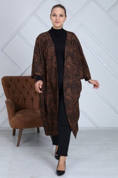 Seamoda Γυναικείο μπουφάν με λεοπάρ σχέδιο Hijab