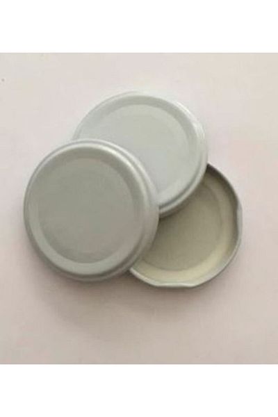 MG 63 Mm White Color Canning Jar Lid 50 Pieces Compatible with 370 Cc 210 Cc Jar