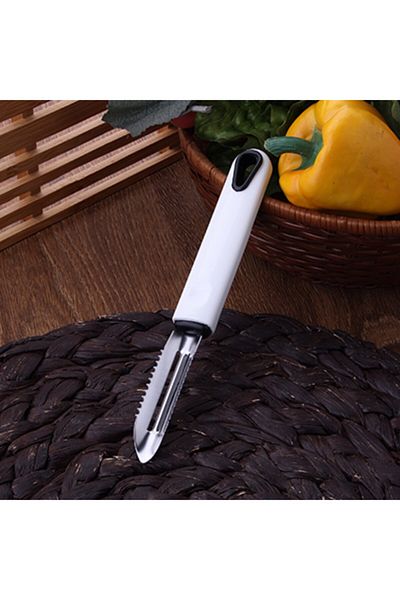 Ün-Ev Stainless Steel White Fruit Vegetable Core and Peeler