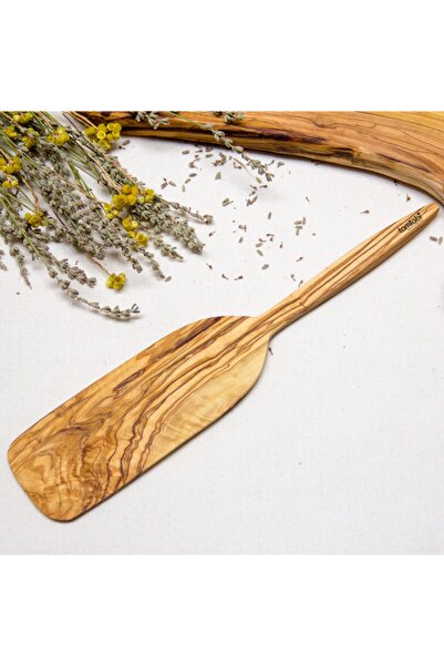 Özel Yapım Olive Spatula - Large - Raw Wood - Unvarnished