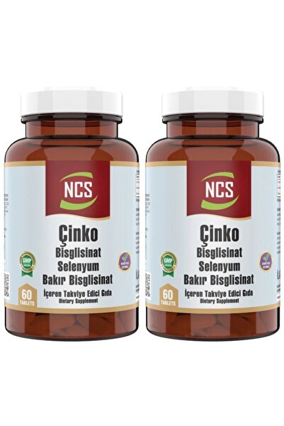 NCS Çinko Bisglisinat & Bakır Selenium Zinc 2 X 60 Tablet