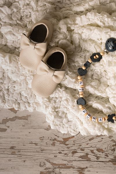Li Puna Baby White Podi Series Leather First Step Shoes