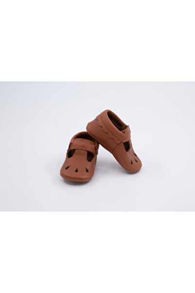 Li Puna - Nena Series Tan 100% Leather Baby First Step Shoes