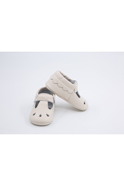 Li Puna Baby Girl Beige Nena Series Leather First Step Shoes
