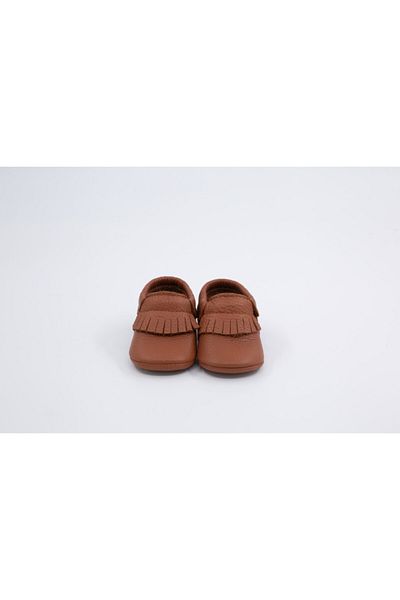 Li Puna Baby Brown Dani Series Tan Leather First Step Shoes
