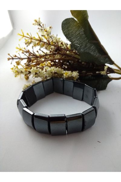 BalıkHediyelik Hematite Stone Bracelet / Natural Stone Unisex Bracelet