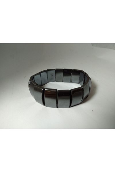 BalıkHediyelik Hematite Stone Bracelet / Natural Stone Unisex Bracelet