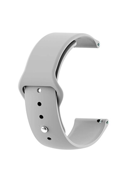 Gpack Oppo Watch 41mm Kordon Mat Düz Renkli Silikon Gri