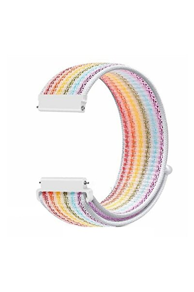 Gpack Oppo Watch 41mm Kordon Kumaş CırtCırt Kordon Karışık Renk