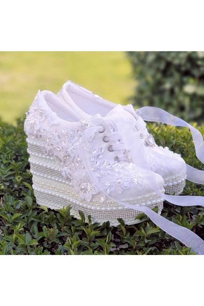 Ayakkabı Tutkusu Stilo ® Pantofi de mireasă Toc pană Design confortabil