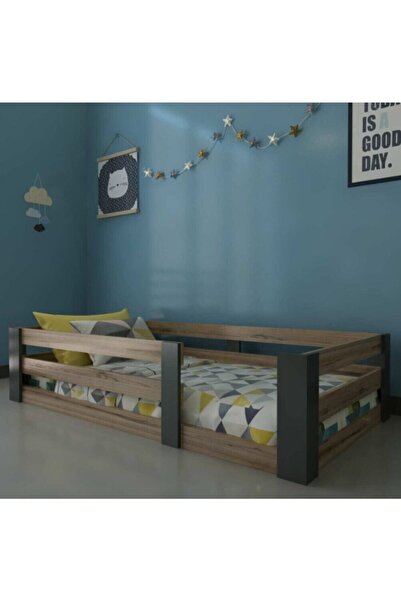 Ninnimo Vega Montessori Karyola Ceviz Antrasit Y19-24