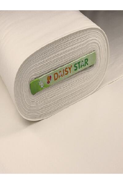 daisy star Bej Keten Kumaş