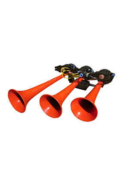 HIDO Metal 3 Borulu Büyük Beyinli Saydırmalı Arap Korna Hido 24 Volt