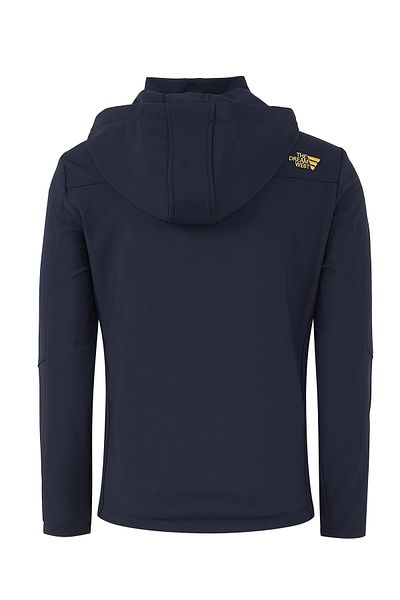 Buratti Men's Softshell Coat - Detachable Hood, Water Resistant, 497Luis
