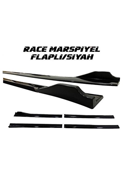 ŞüsCarOto Üniversal Piano Black Kulaklı Flaplı Marşpiyel Lipi Bıçağı Siyah