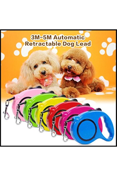 Duffa Otomatik Köpek Gezdirme Tasması 3 Metre Makaralı