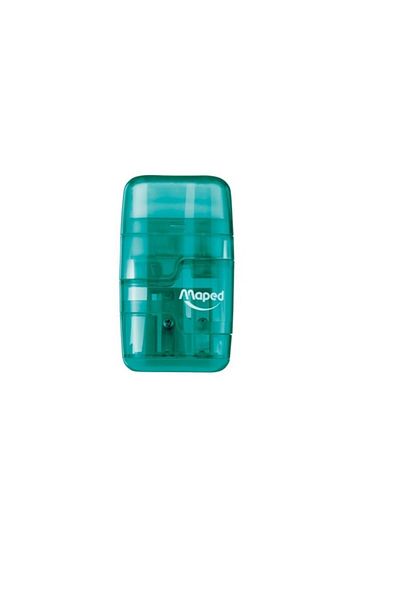 Maped Pencil Sharpener with Chamber and Eraser with Lid 2 in 1