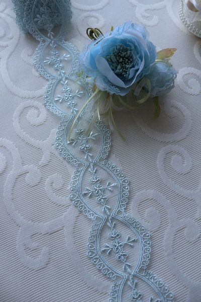 SHERLOCK HOME Legendary Guipure Lace Blue 8f0016