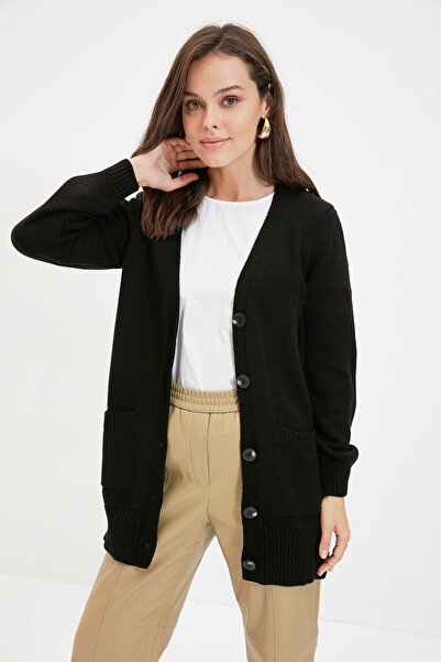 Trendyol Modest Cardigan - Black - Regular fit