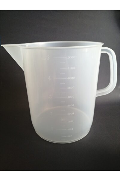 Kartell 5 Litre Polipropilen Plastik Kulplu Beher -ölçü Kabı-karaf- Maşrapa (...