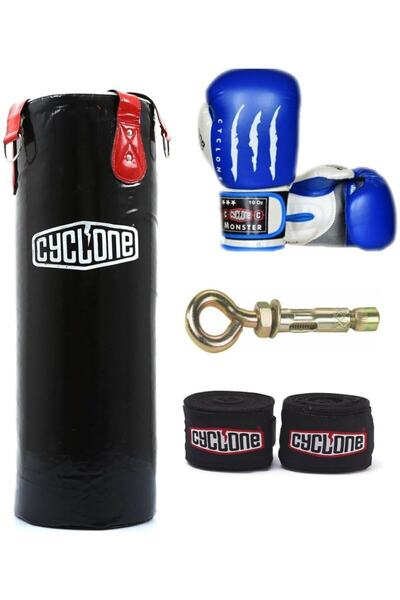 CYCLONE Kum Torbası +Traning Boks Eldiveni 100x30