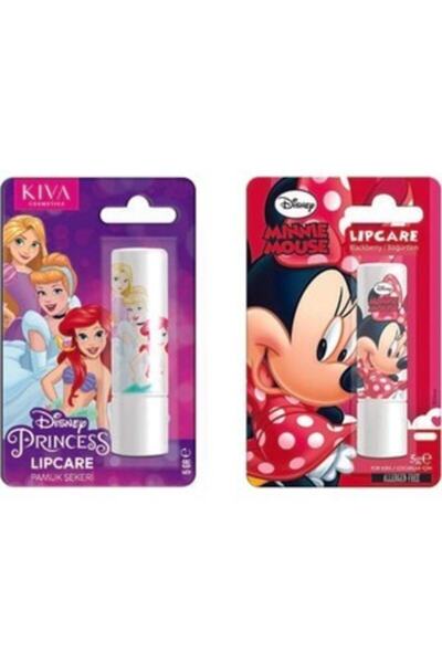 Kiva Princess Lipcare + Minnie Mouse Lipcare (2'li Set)