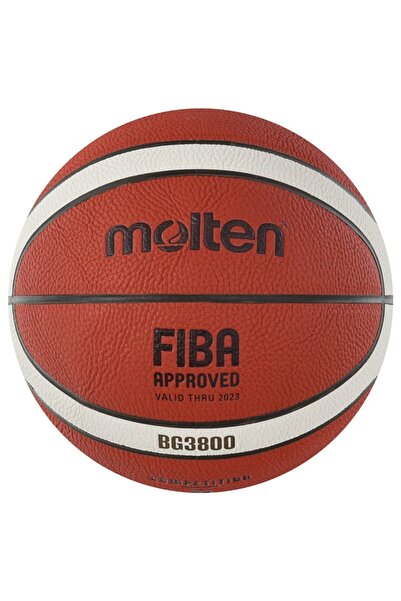 MOLTEN B6g3800 - 12 πάνελ Fıba ​​και Tbf Εγκεκριμένη δερμάτινη μπάλα μπάσκετ πολυουρεθάνης 536 γρ.