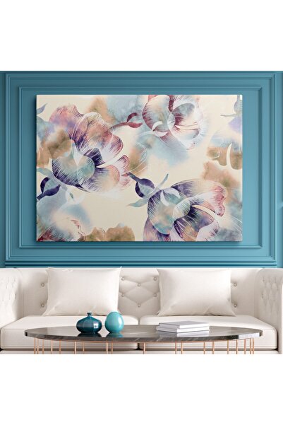 HOMEPACK Kanvas Duvar Tablosu Tekli Canvas Soyut Çiçekler Hp110