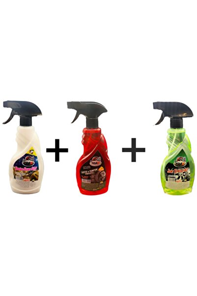 ARACINIZ İÇİN EN İYİSİ T-RAX 3'lü Set Lastik Parlatıcı + Torpido Sütü + Jant ...