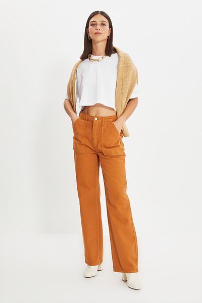 Trendyol Collection Τζιν με φύλλα