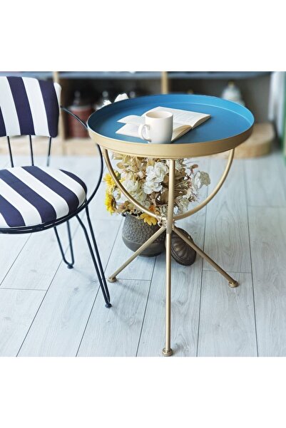 Le Atölye Blue Metal Sehpa