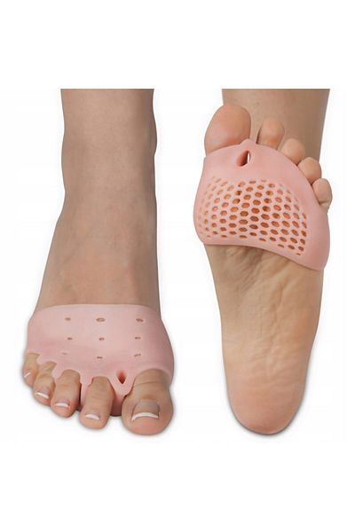 Ecoform Snap-On Silicone Shoes - 5 Finger Separators, Protective Foot Liner, 1 Pair of Skin after Pain