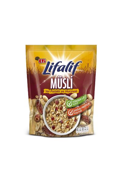 Eti Lifalif Yer Fıstıklı ve Hurmalı Müsli 350 g