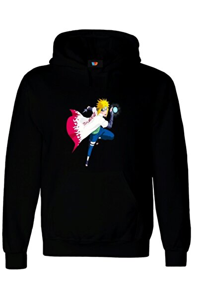 GALASHOP Namikaze Minato Konohamaru Sarutobi Sasuke Black Unisex Hooded Sweat...
