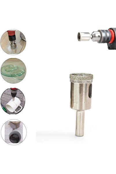 Depolife Mermer Granit Fayans Porselen Cam 22mm Yuvarlak Delme Pancı Elmas Uç...