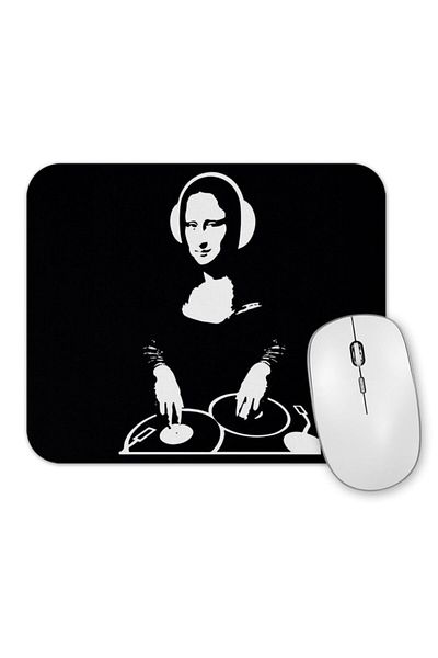 Baskı Dükkanı Подложка за мишка DJ Mona Lisa