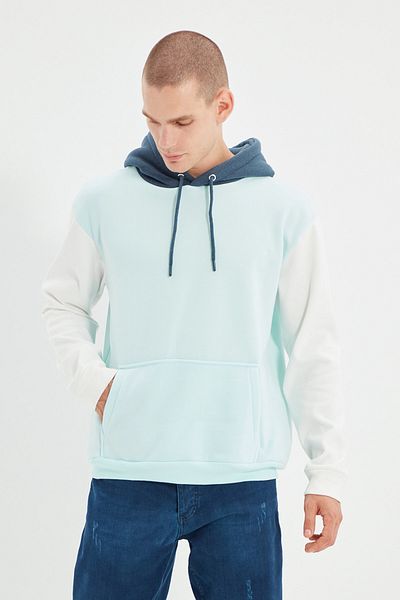 Trendyol Collection Mint Regular Fit Cotton Sweatshirt TMNAW21SW0367