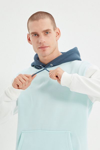 Trendyol Collection Mint Regular Fit Cotton Sweatshirt TMNAW21SW0367