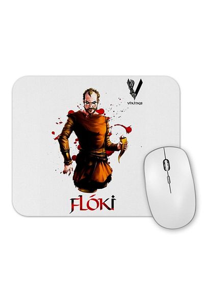 Baskı Dükkanı Подложка за мишка Vikings Floki Black.jpg