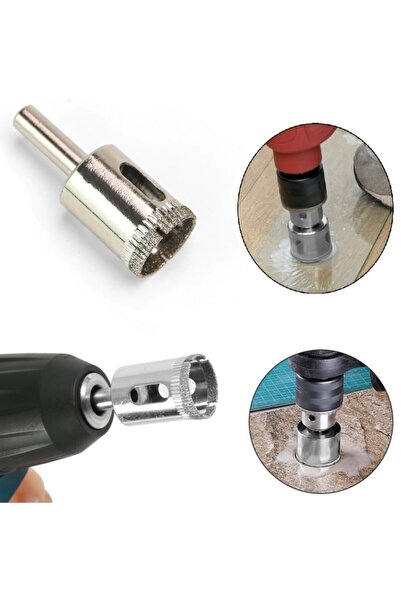 Depolife Mermer Granit Fayans Porselen Cam 16mm Yuvarlak Delme Pancı Elmas Uç...