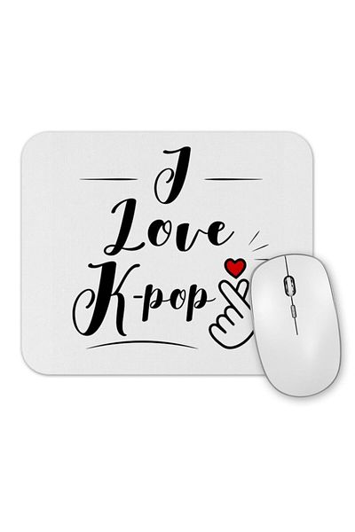 Baskı Dükkanı Te iubesc Kpop Bts Exo I Love Kpop Mouse Pad.jpg