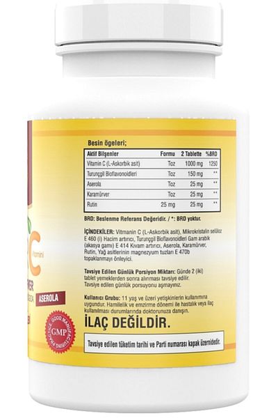 NCS Ester Vitamin C Black Mulberry Routine Aserola 180 Tablets