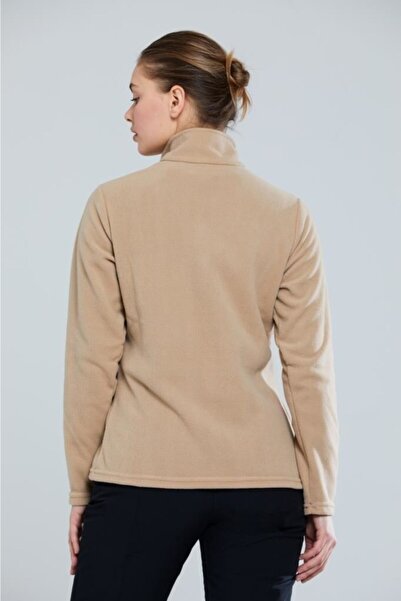 2AS Price Yarım Fermuarlı Kadın Polar Deve Tüyü