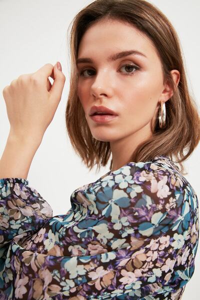 Trendyol Collection Tarka szoknya részletes szőtt ruha TWOAW22EL0700