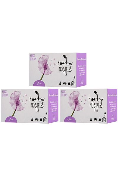 Herby No Stress Tea 20pcs Mixed Herbal Tea 30 G X 3