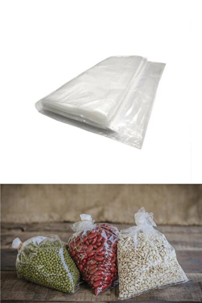 Genel Markalar Şeffaf Naylon Bakkaliye Torbası Poşeti 14cm X 28cm 0,5 Kg 100 ...