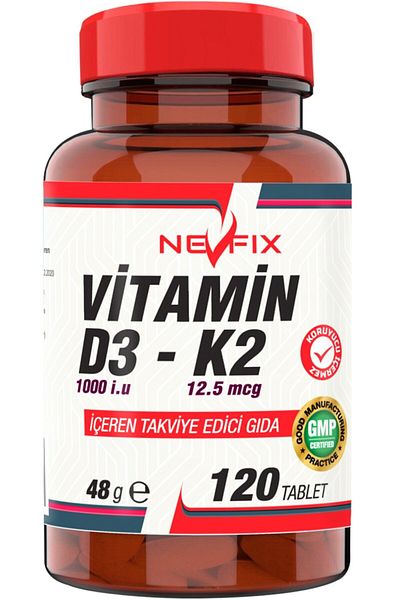 Nevfix Vitamin K2 Vitamin D3 120 Tablets