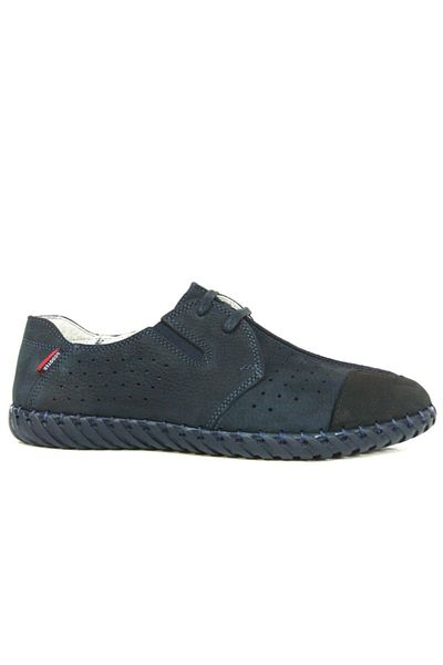 Scooter Navy Blue Lace-up Casual Men's Shoes