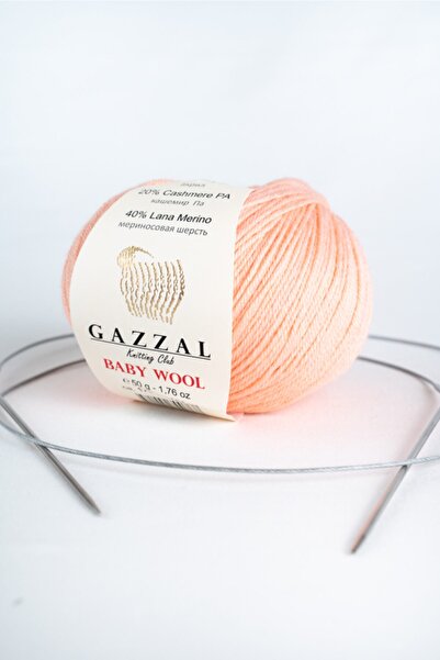 Gazzal Baby Wool Merino Yünlü El Örgü Ipligi, 50 Gr (834)