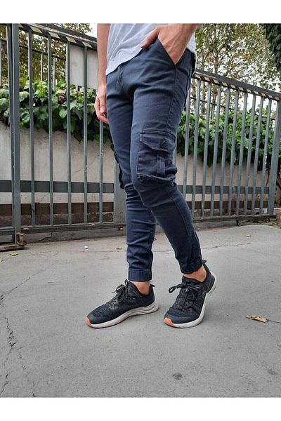 Tarz Cool Ανδρικό παντελόνι Jogger με ελαστικό πόδι σε χρώμα Anthracite